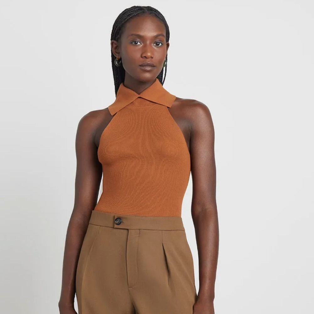 Who What Wear Ribbed Knit Turtleneck Tank